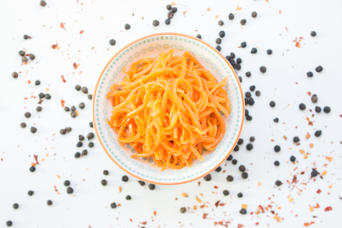 Möhrensalat nach koreanischer Art mild